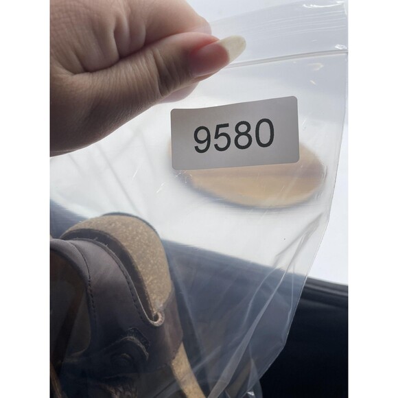 Taos Trulie Sandals Womens 6 Brown Leather Braided Strap Cork Sandals Spain - Picture 10 of 10